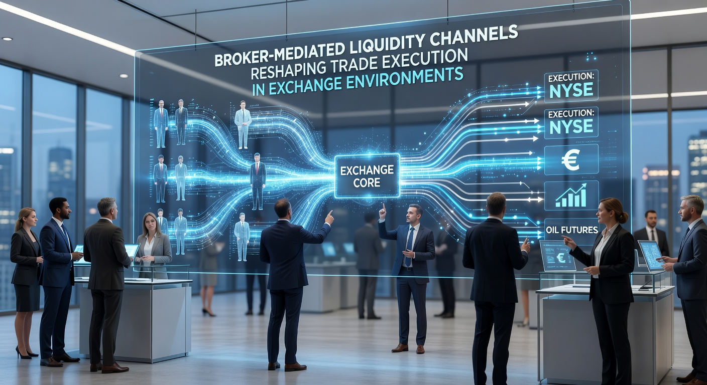 Diagram illustrating order flow through broker liquidity pools before reaching exchange matching engines