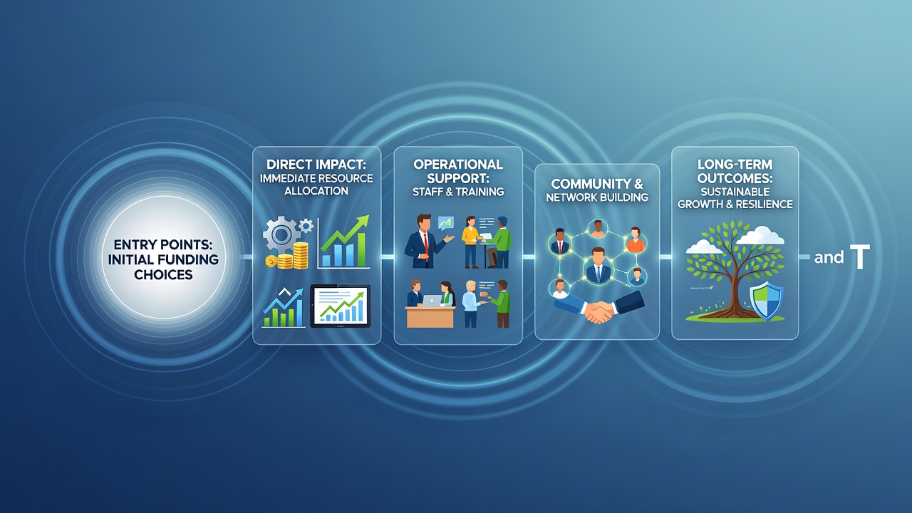 Illustration of trading tools and support interfaces linked through funding pathways in exchange platforms