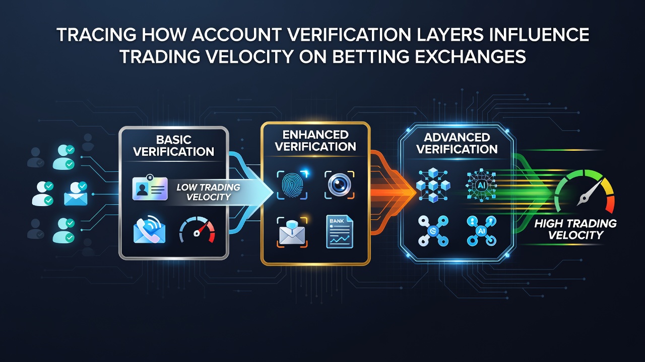 Chart illustrating trading velocity changes before and after verification completion