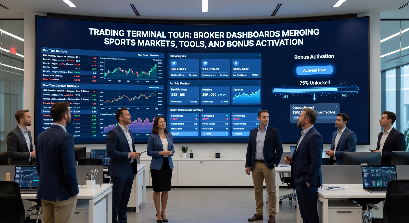 Close-up of trading tools in action, showing ladder views, charting overlays, and real-time P&L trackers within a broker dashboard