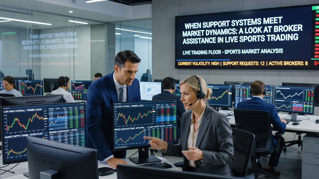 Live trading interface showing real-time odds adjustments and broker communication features